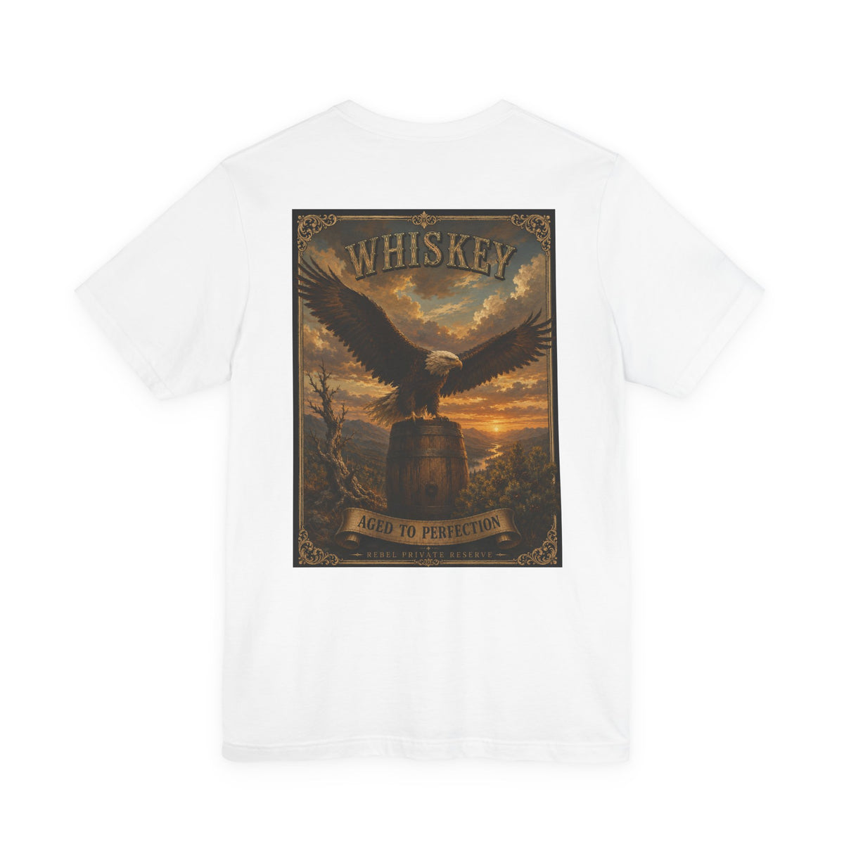 Whiskey Eagle T-Shirt — Vintage Whiskey Aged to Perfection Graphic Tee