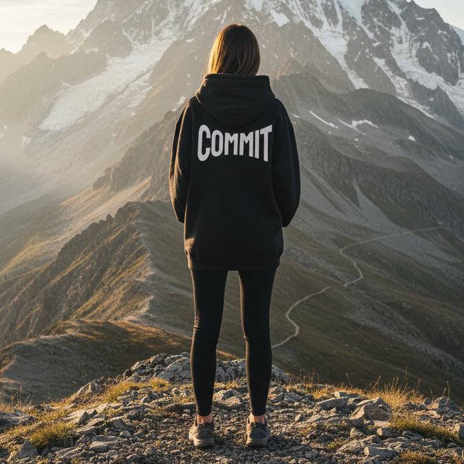 COMMIT— Keep Steady on a Course | Rebel Light House  On Demand Hoodie