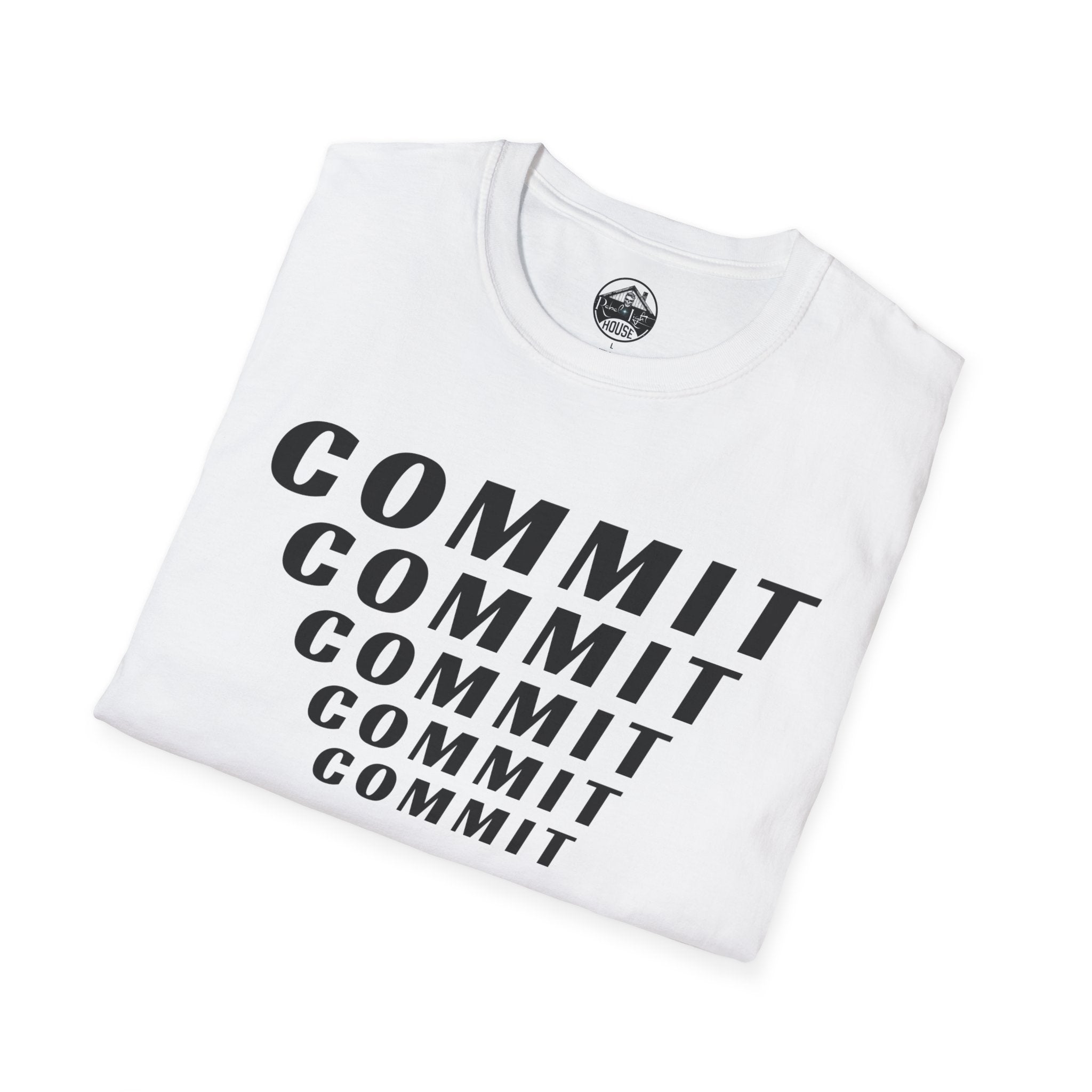 COMMIT— Keep Steady on a Course | Rebel Light House On Demand Graphic Tee