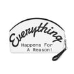 Retro Makeup Bag – “Everything Happens For A Reason” Cosmetic Pouch with Vintage Pinup Design