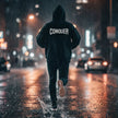 CONQUER— Overcome The Obstacles | Rebel Light House On Demand Hoodie