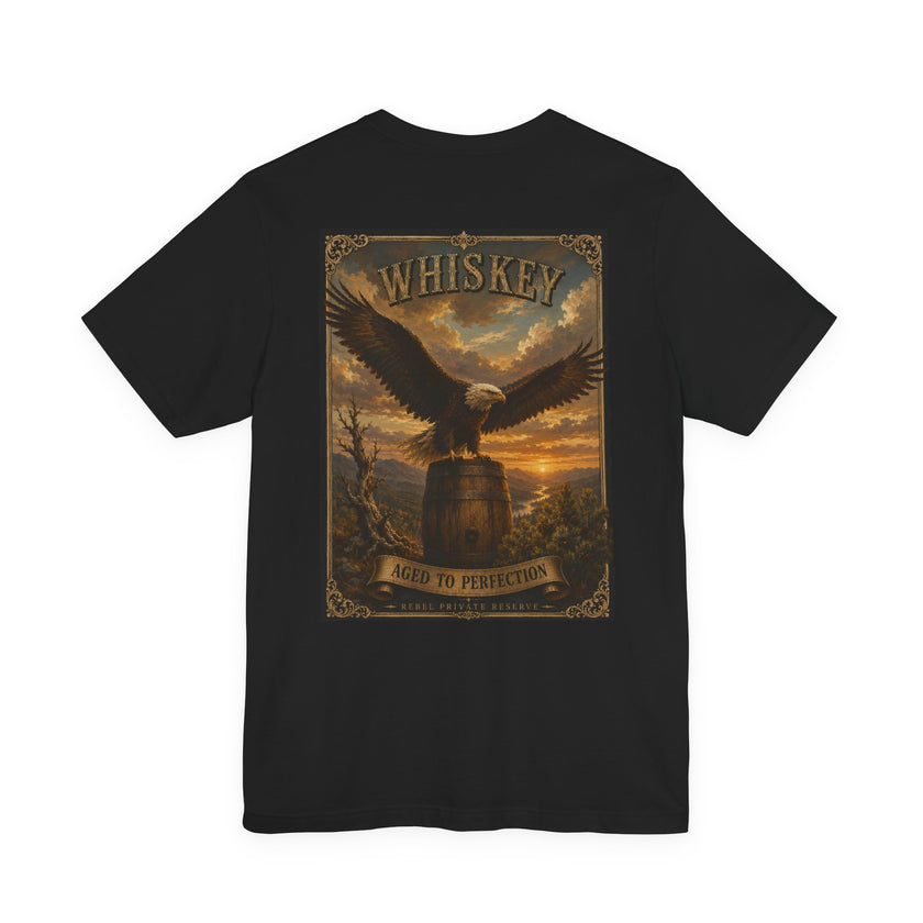 Whiskey Eagle T-Shirt — Vintage Whiskey Aged to Perfection Graphic Tee