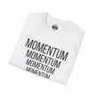 MOMENTUM — Strength or Force Gained by Motion | Rebel Light House On Demand Graphic Tee