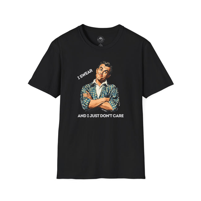 Retro Relationship- 'I Swear And I Just Don’t Care' Men's Graphic Tee