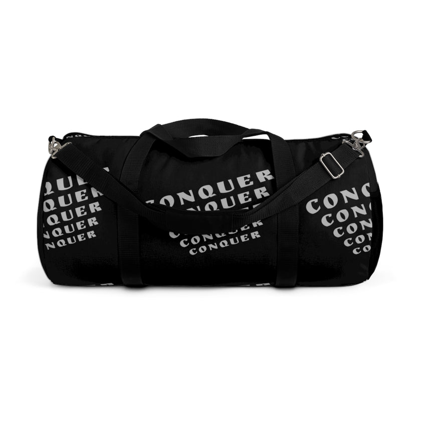 CONQUER — Overcome The Obstacles | Rebel Light House On Demand Graphic Duffle Bag