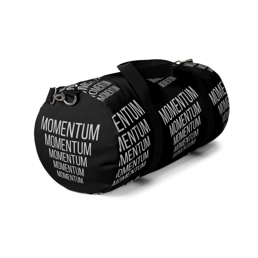 MOMENTUM— Strength or Force Gained by Motion | Rebel Light House Graphic On Demand Duffle Bag