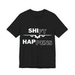 Shift Happens Graphic Tee, Funny T-Shirt for Car Enthusiasts, Gift for Mechanics, Unisex Short Sleeve Top, Casual Wear, Humorous Apparel