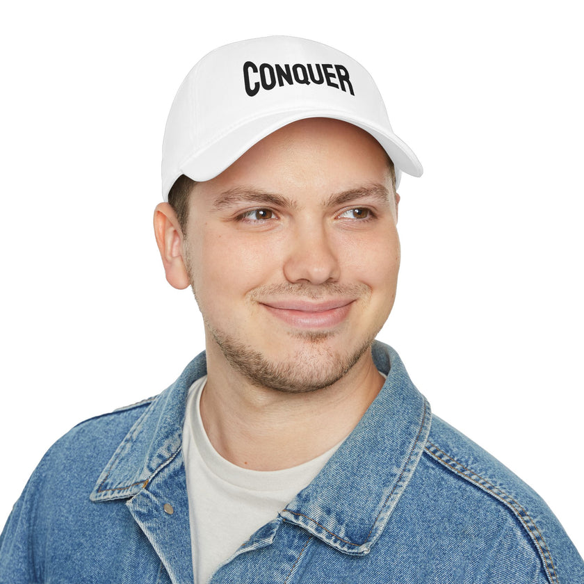 CONQUER— Overcome The Obstacles | Rebel Light House On Demand Adjustable Cap
