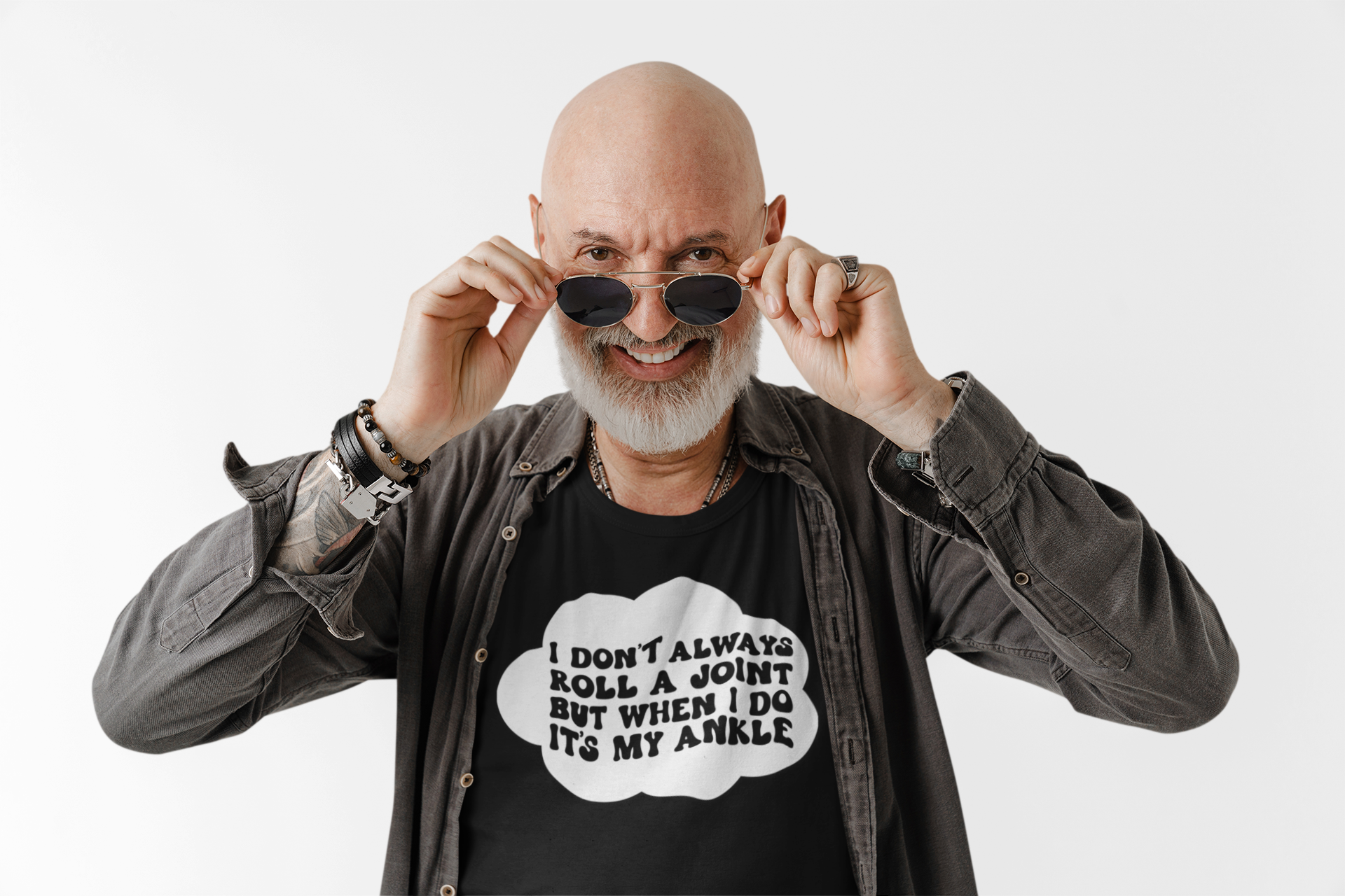 Funny Unisex T-Shirt - I Don't Always Roll a Joint, But When I Do It's My Ankle