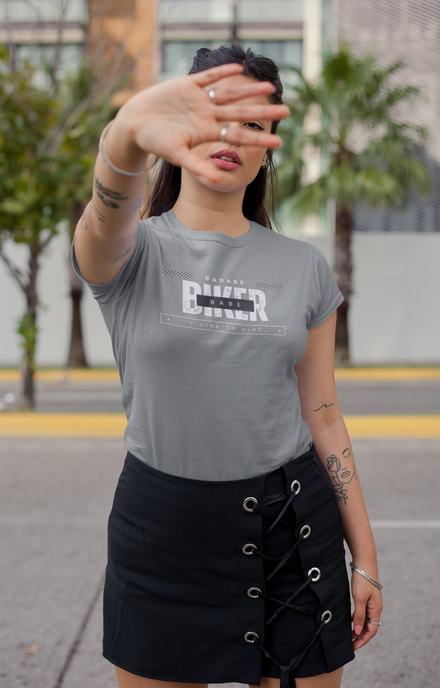 Badass Biker Babe Tee