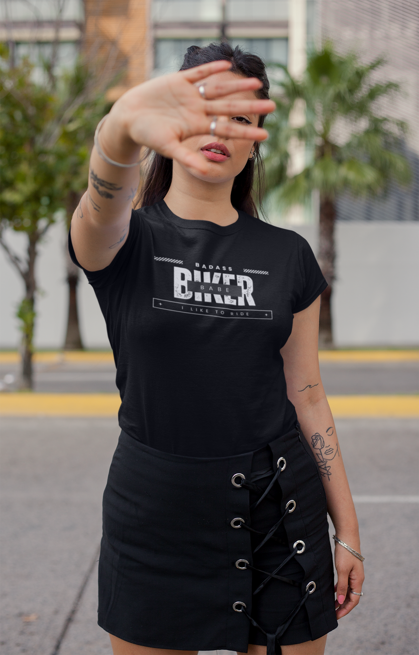 Badass Biker Babe Tee