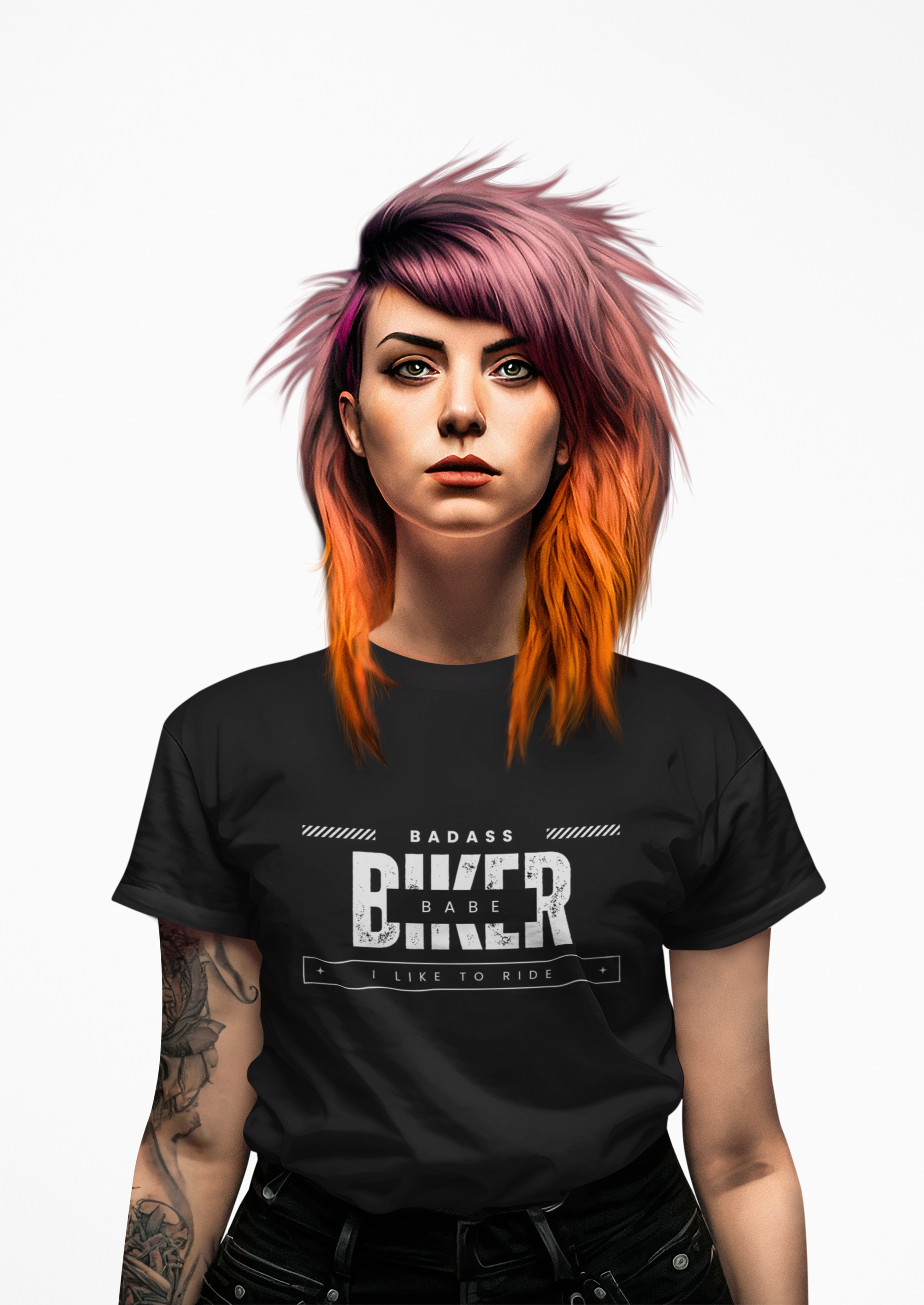 Badass Biker Babe Tee