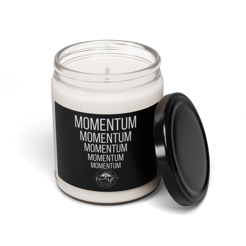 Momentum — Strength or Force Gained by Motion | Rebel Light House-Peppered Passion Fruit Scented 9oz Soy Candle