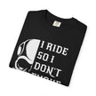 Skull Graphic T-Shirt - I Ride, Motorcycle Tee, Gift for Bikers, Unisex Casual Wear, Riding Outfit, Unique Shirt for Men and Women