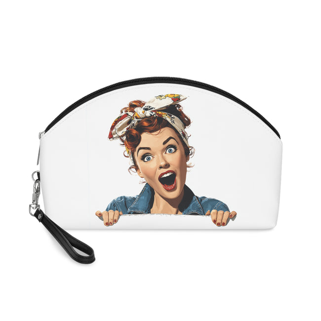 Retro Pin-Up 'Certified Handful' Makeup Bag — Vintage Cosmetic Pouch