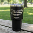 WE ARE NOT DESCENDED FROM FEARFUL MEN-EAGLE 30 oz TUMBLER