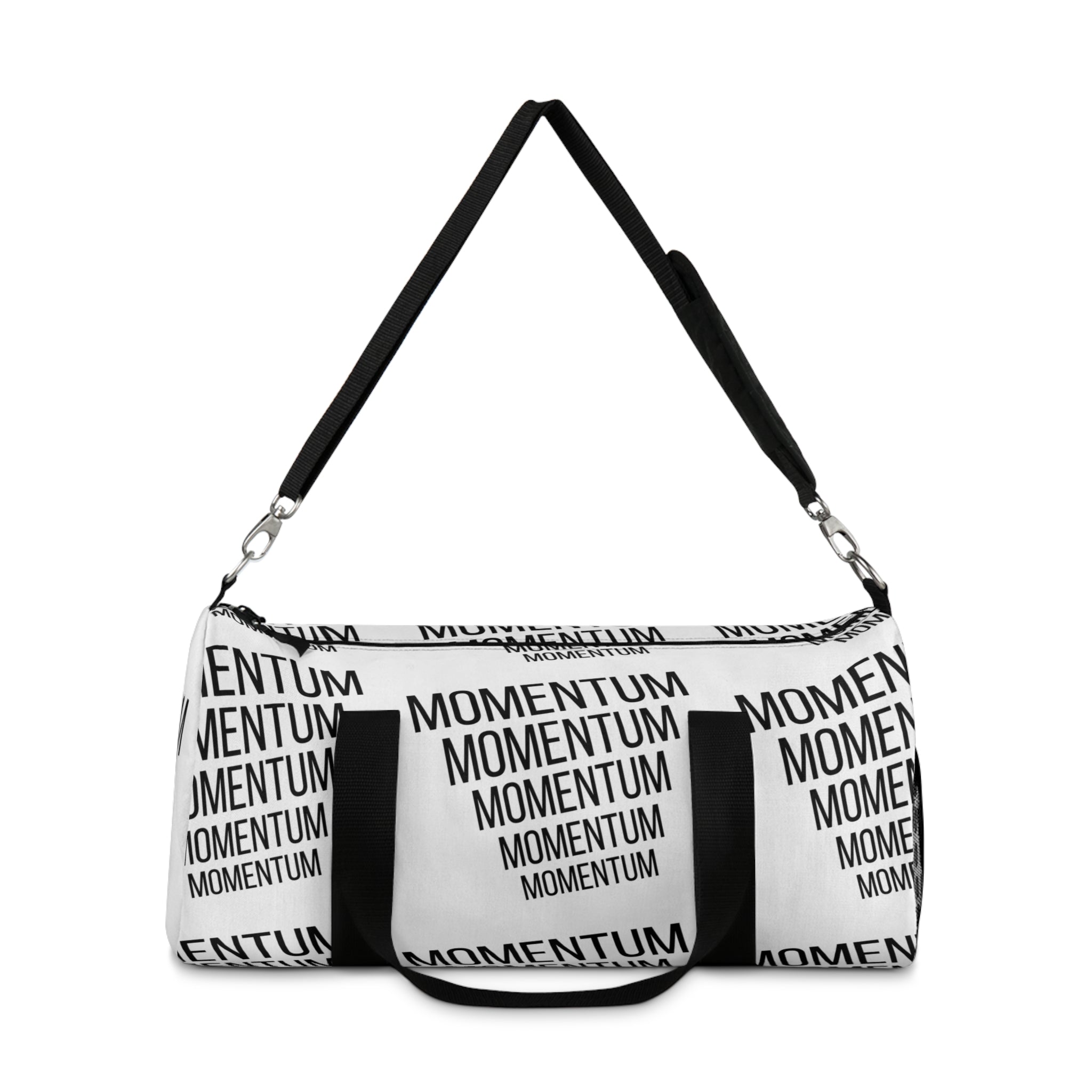 MOMENTUM— Strength or Force Gained by Motion | Rebel Light House Graphic On Demand Duffle Bag