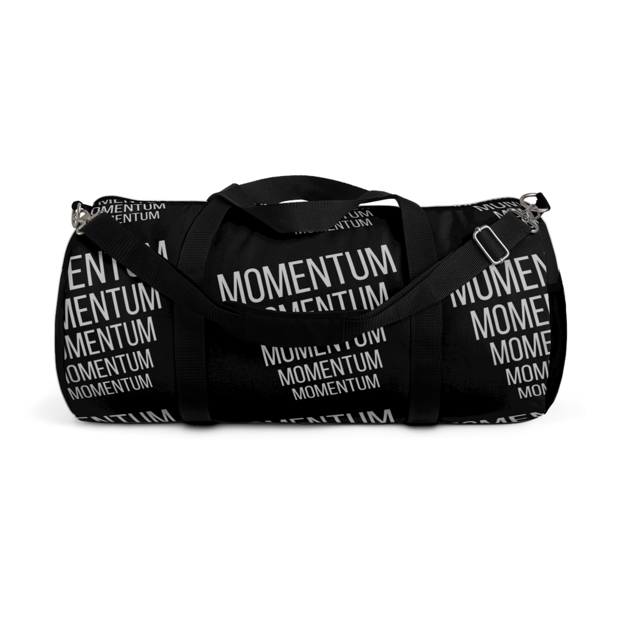 MOMENTUM— Strength or Force Gained by Motion | Rebel Light House Graphic On Demand Duffle Bag
