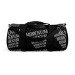 MOMENTUM— Strength or Force Gained by Motion | Rebel Light House Graphic On Demand Duffle Bag