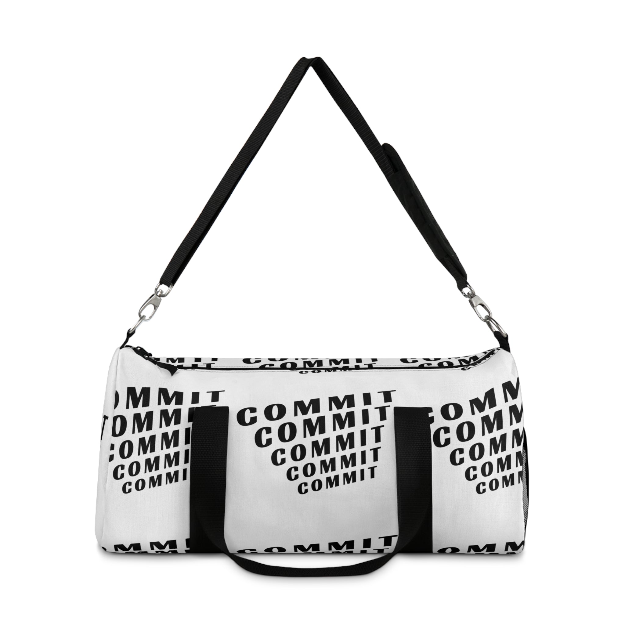 COMMIT— Keep Steady on a Course | Rebel Light House Demand Graphic Duffel Bag