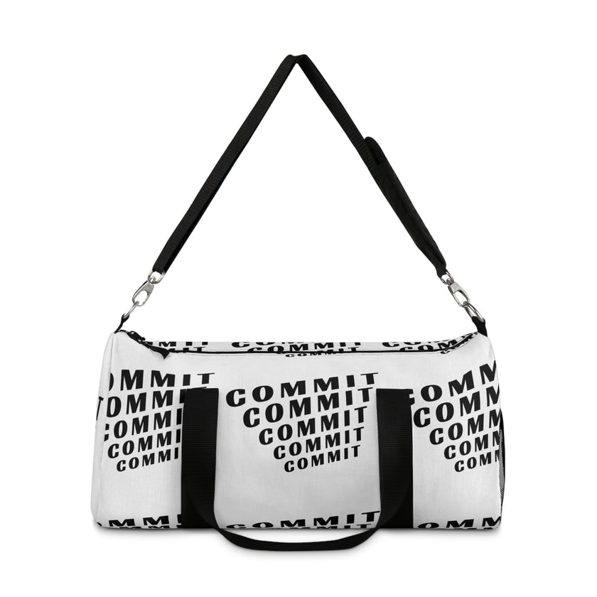 COMMIT— Keep Steady on a Course | Rebel Light House Demand Graphic Duffel Bag