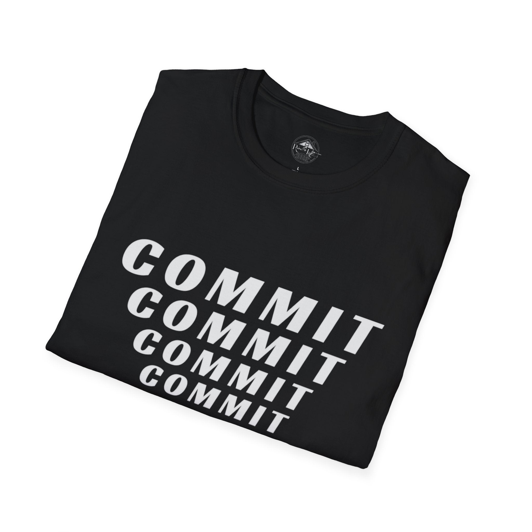 COMMIT— Keep Steady on a Course | Rebel Light House On Demand Graphic Tee