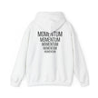 MOMENTUM — Strength or Force Gained by Motion | Rebel Light House On Demand Hoodie