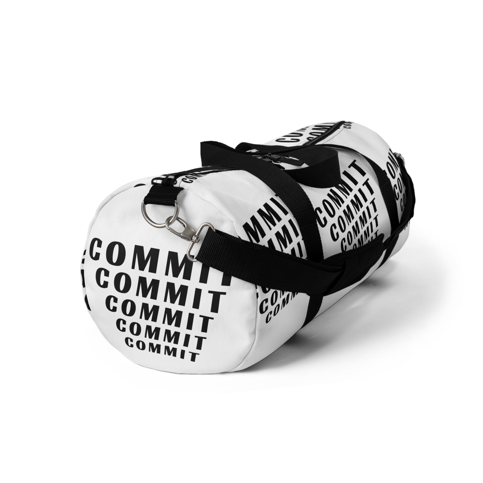 COMMIT— Keep Steady on a Course | Rebel Light House Demand Graphic Duffel Bag