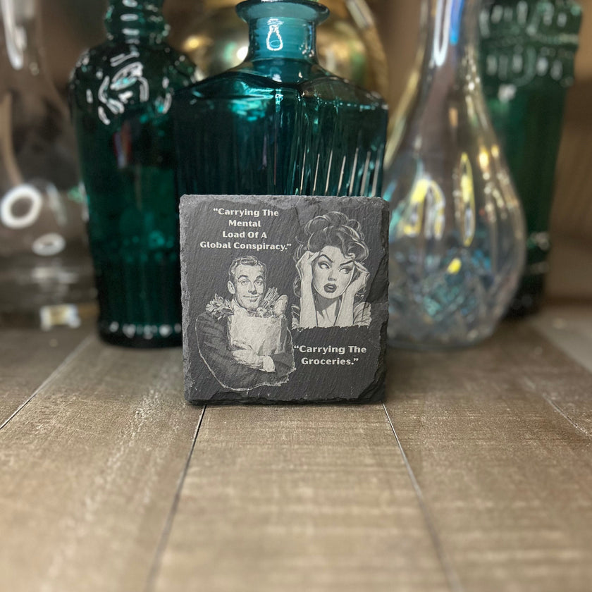 RETRO RELATIONSHIP COASTER-