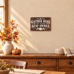 GATHER HERE — Metal Sign