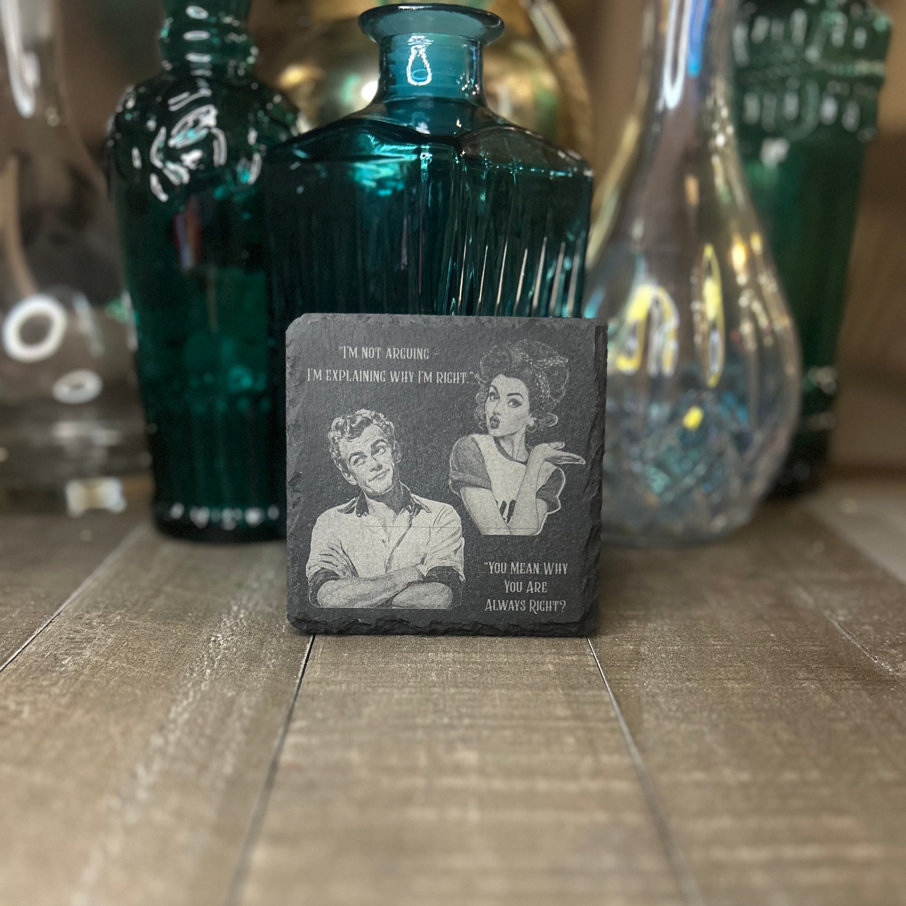 RETRO RELATIONSHIP COASTER-