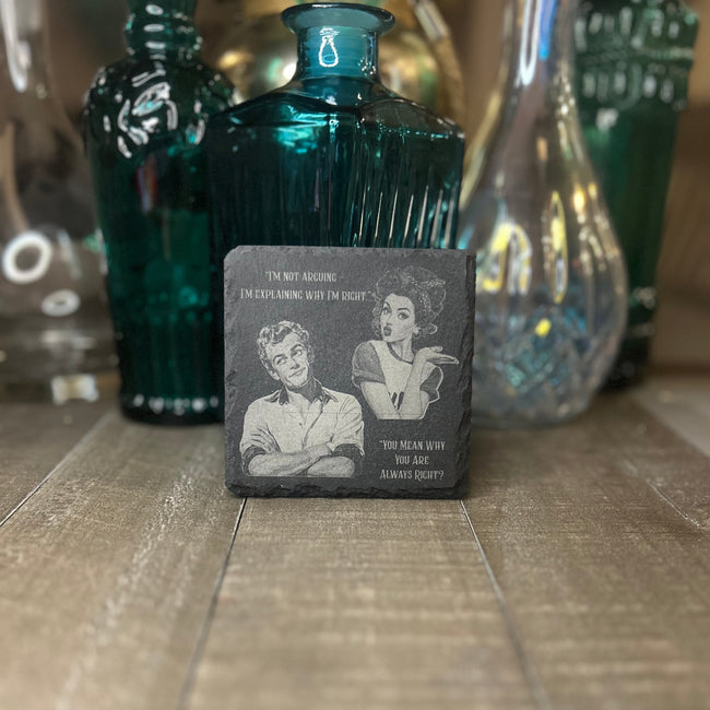 RETRO RELATIONSHIP COASTER-