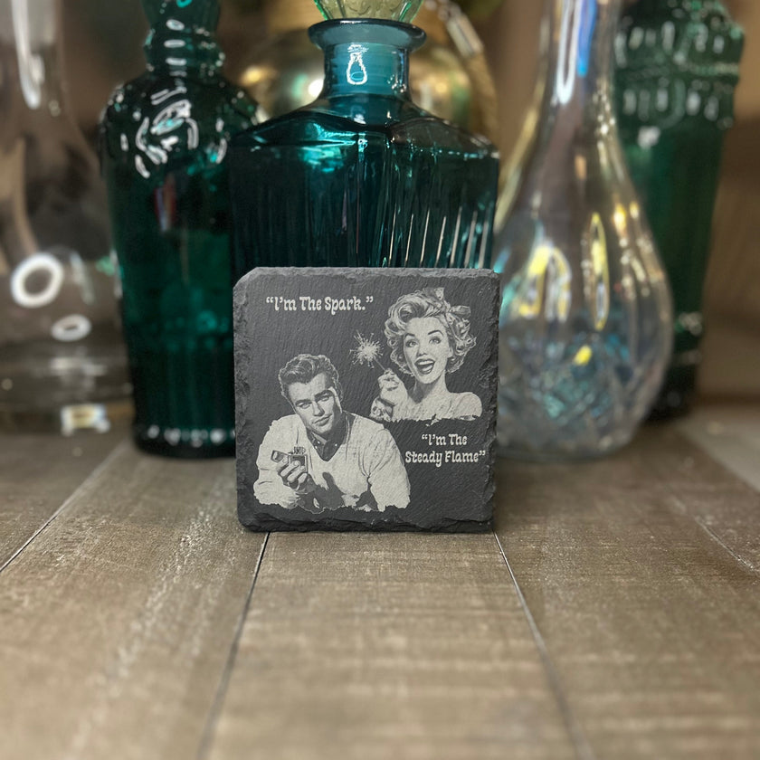 RETRO RELATIONSHIP COASTER-