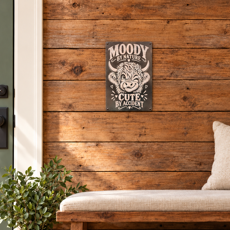 MOODY BY NATURE — Metal Sign