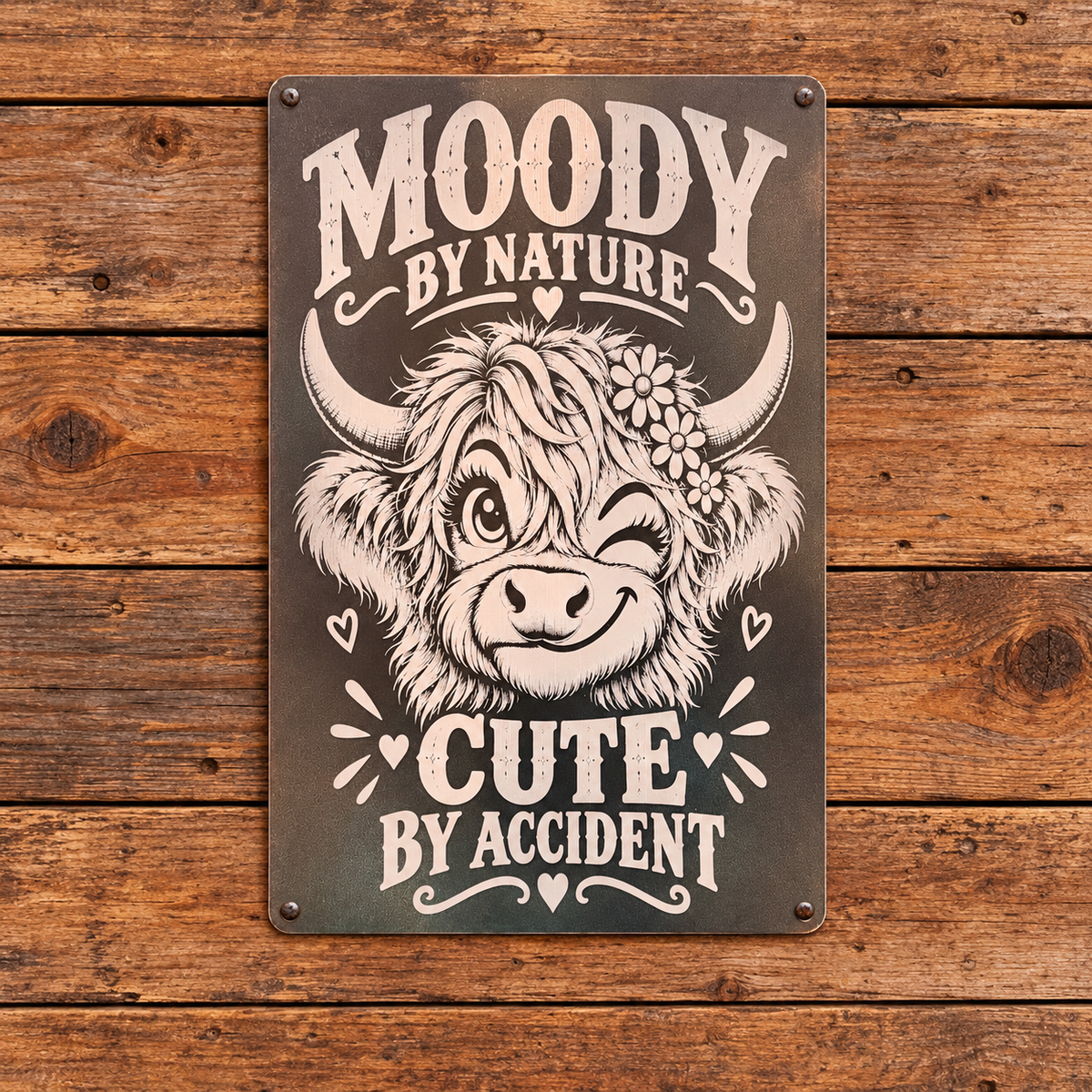 MOODY BY NATURE — Metal Sign