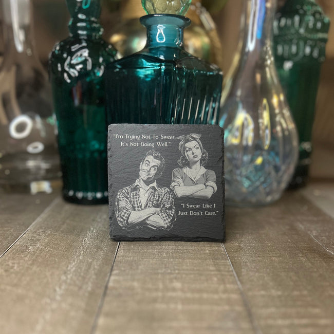 RETRO RELATIONSHIP COASTER-