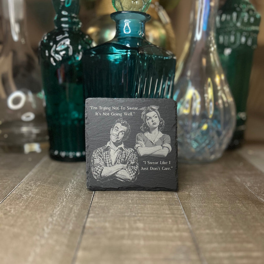 RETRO RELATIONSHIP COASTER-