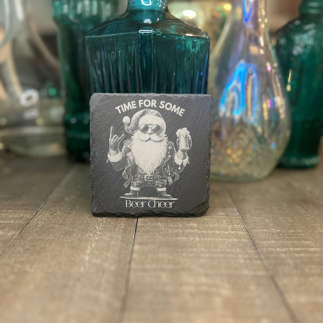 TIME FOR SOME BEER CHEER — Slate Coaster 2-Pack