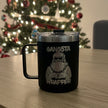 GANGSTA WRAPPER SANTA — 12 oz Traveler Mug