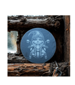 GNOME FLOWER HAT BIKER — Slate Coaster 2-Pack