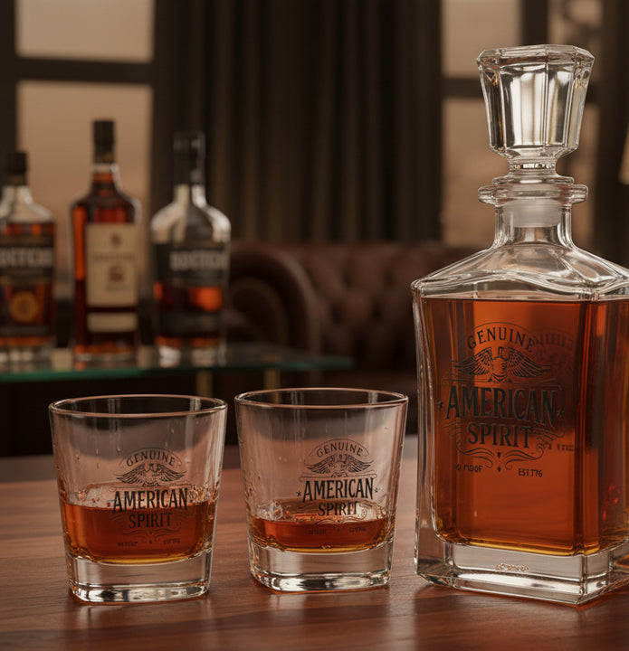 Genuine American Spirit-Decanter Set