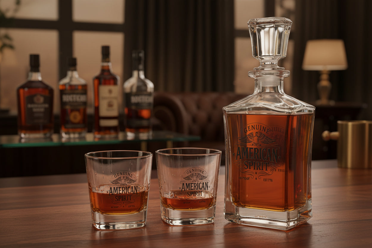 Genuine American Spirit-Decanter Set