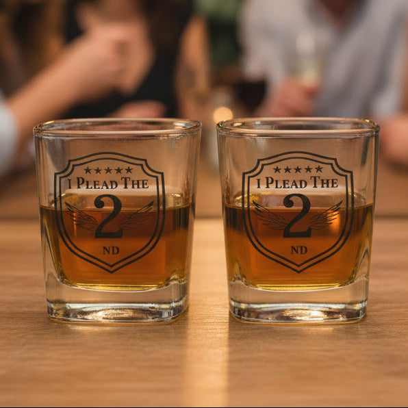 I PLEAD THE 2ND FLASK AND SHOT GLASS GIFT SET