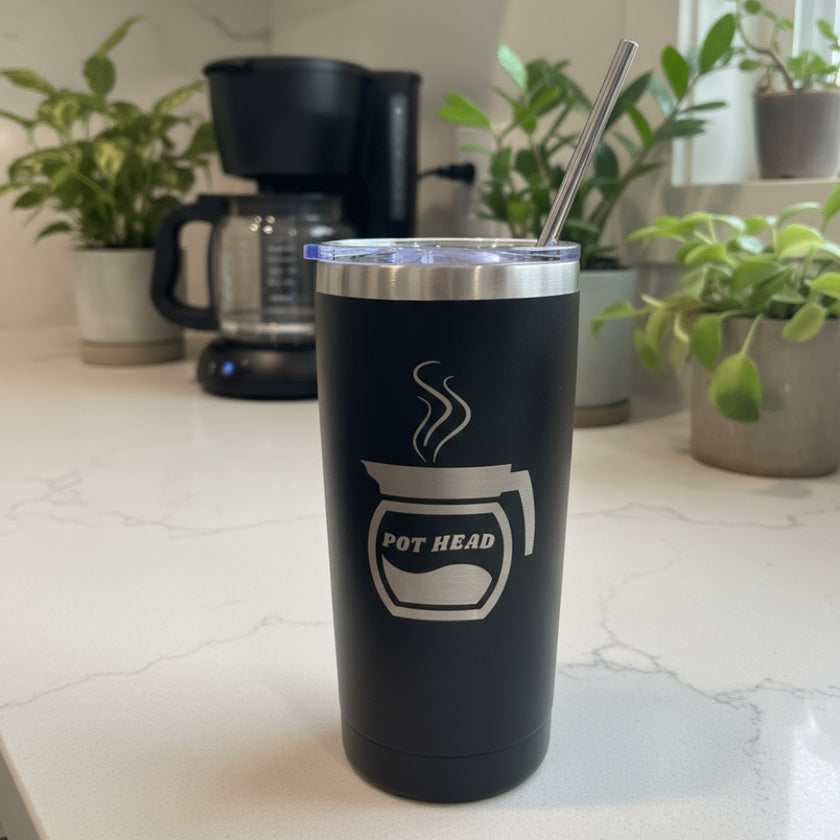 20oz Tumbler- Pot Head