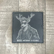 REBEL WITHOUT A CLAUS — Slate Coaster 2-Pack