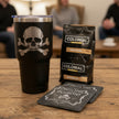 WHATS YOUR POISON CROSSBONES 30oz TUMBLER GIFT SET